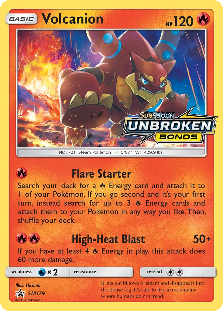 2017 SM Black Star Promos Volcanion #SM179 card image