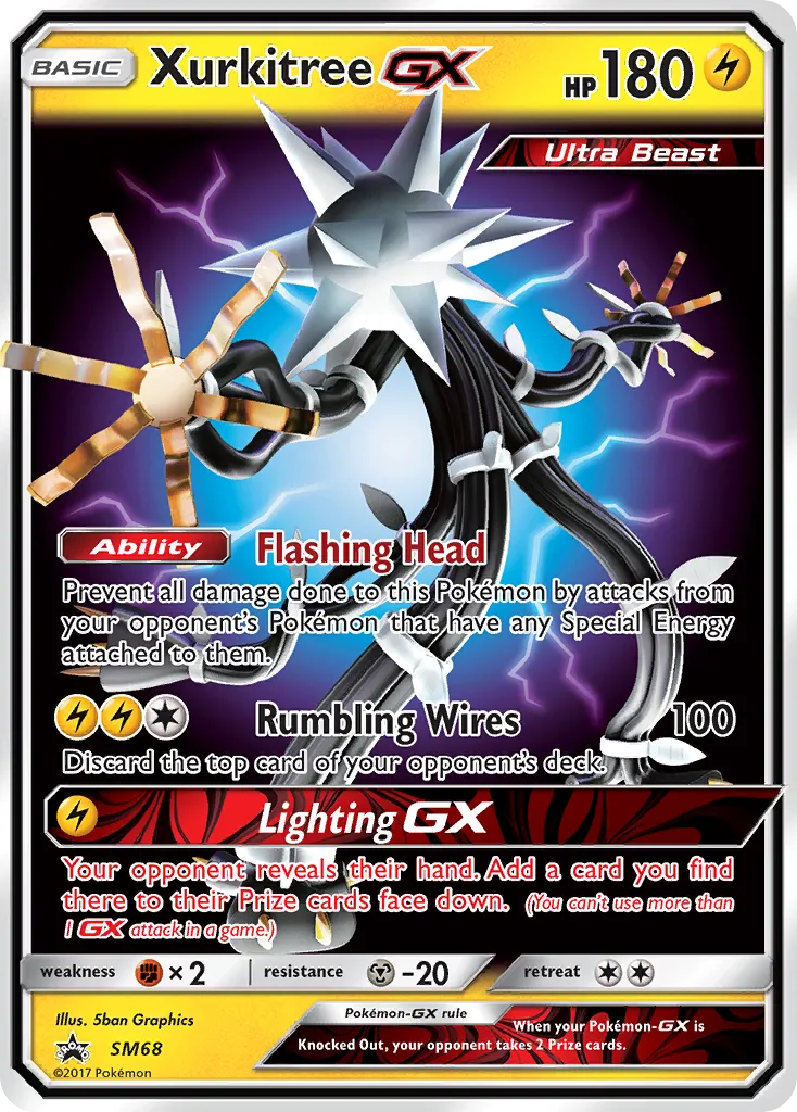 2017 SM Black Star Promos Xurkitree-GX #SM68 card image