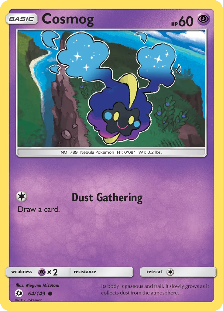 2017 Sun & Moon Cosmog #064/149 Common card image