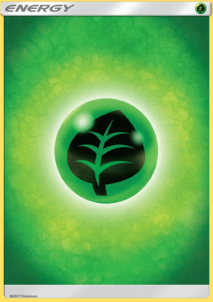 2017 Sun & Moon Grass Energy Common #164/149 Common card image