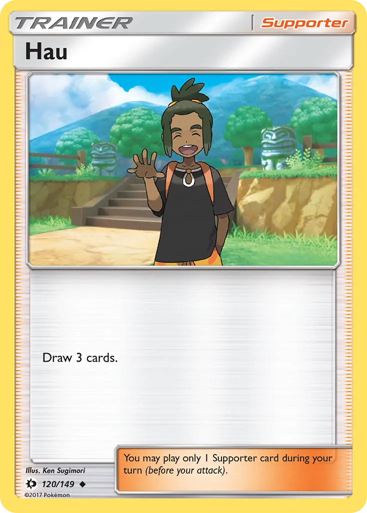 2017 Sun & Moon Hau #120/149 Uncommon card image