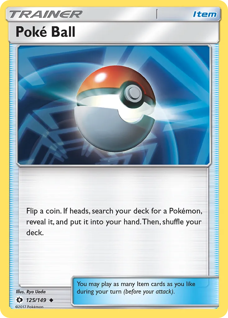 2017 Sun & Moon Poké Ball #125/149 Uncommon card image