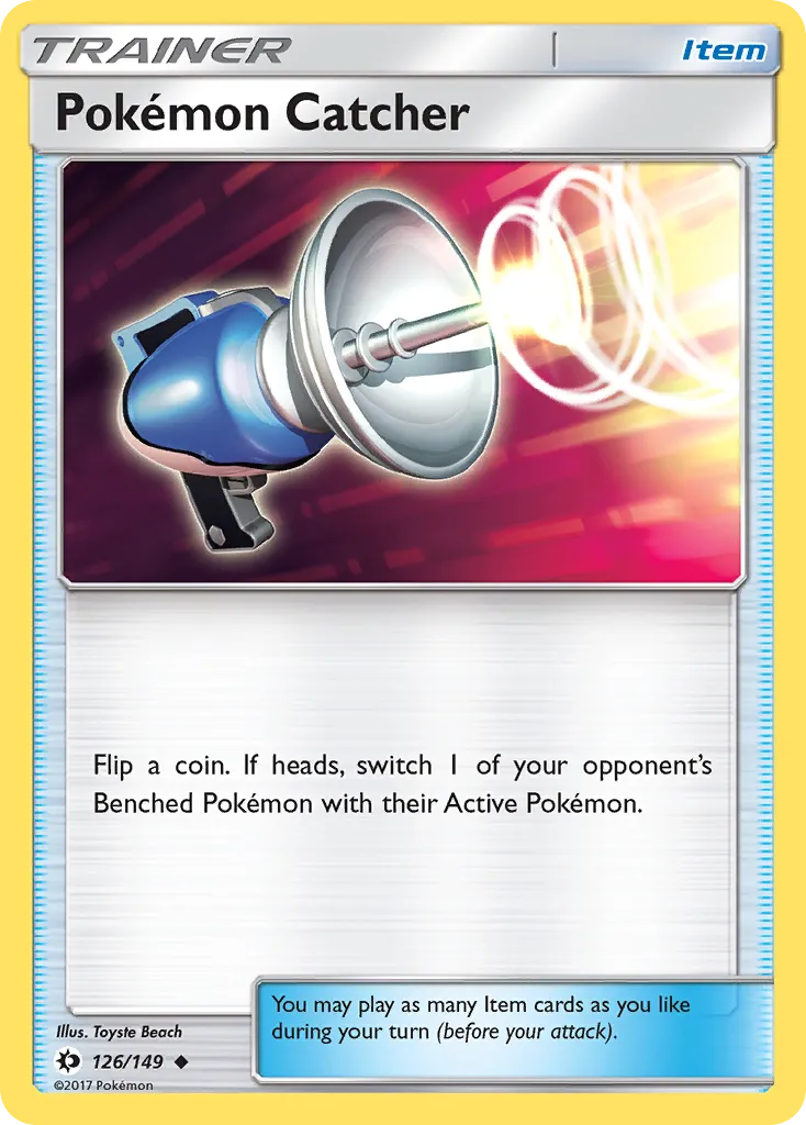 2017 Sun & Moon Pokémon Catcher Uncommon #126/149 Uncommon card image