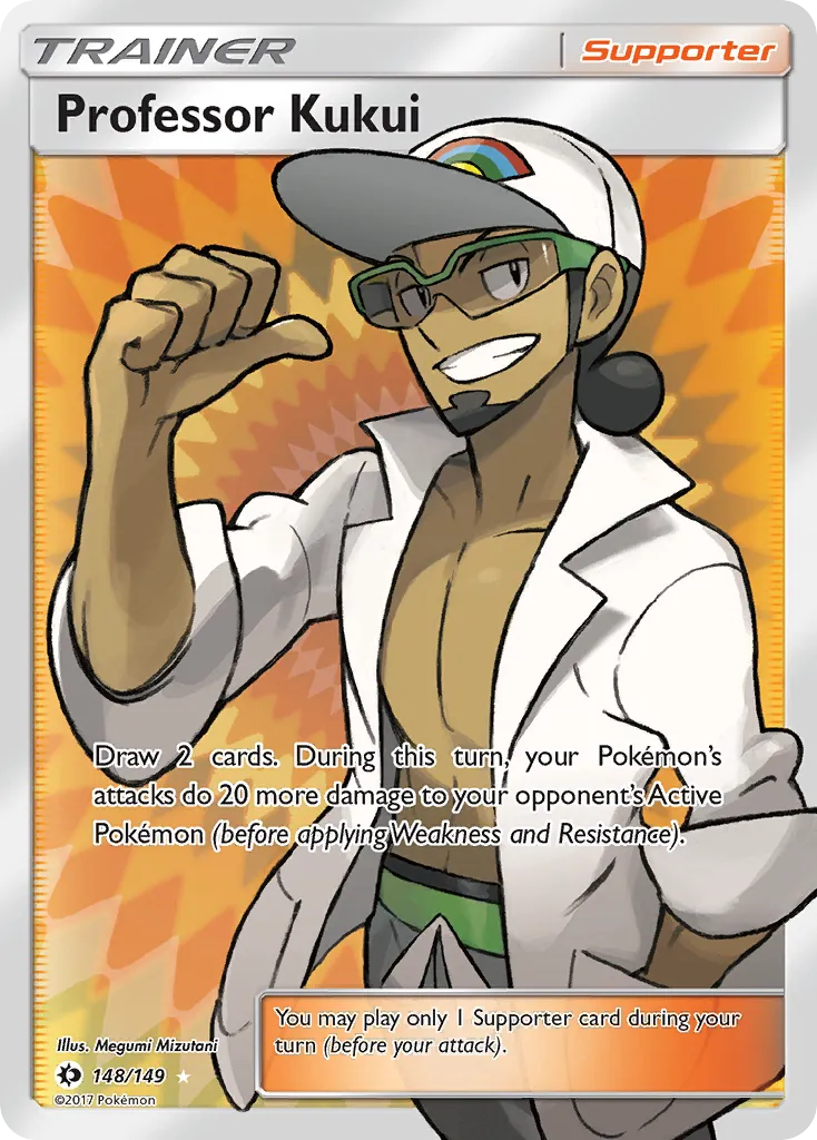 2017 Sun & Moon Professor Kukui #128/149 Uncommon card image