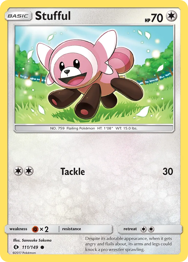 2017 Sun & Moon Stufful Common #111/149 Common card image