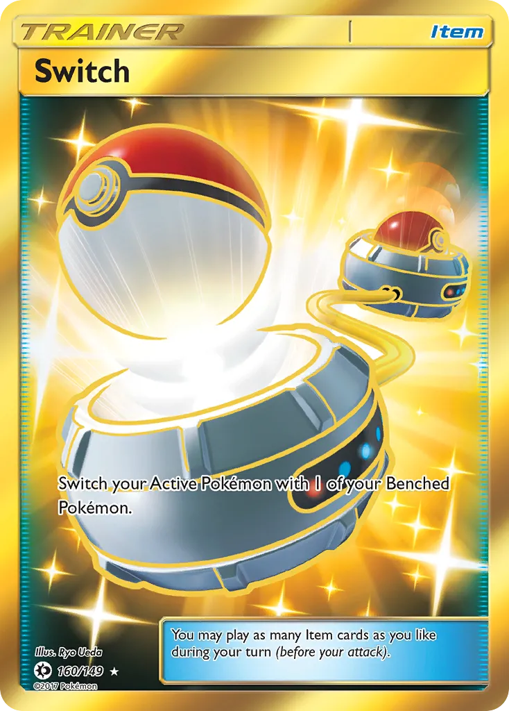 2017 Sun & Moon Switch #160/149 Rare Secret card image