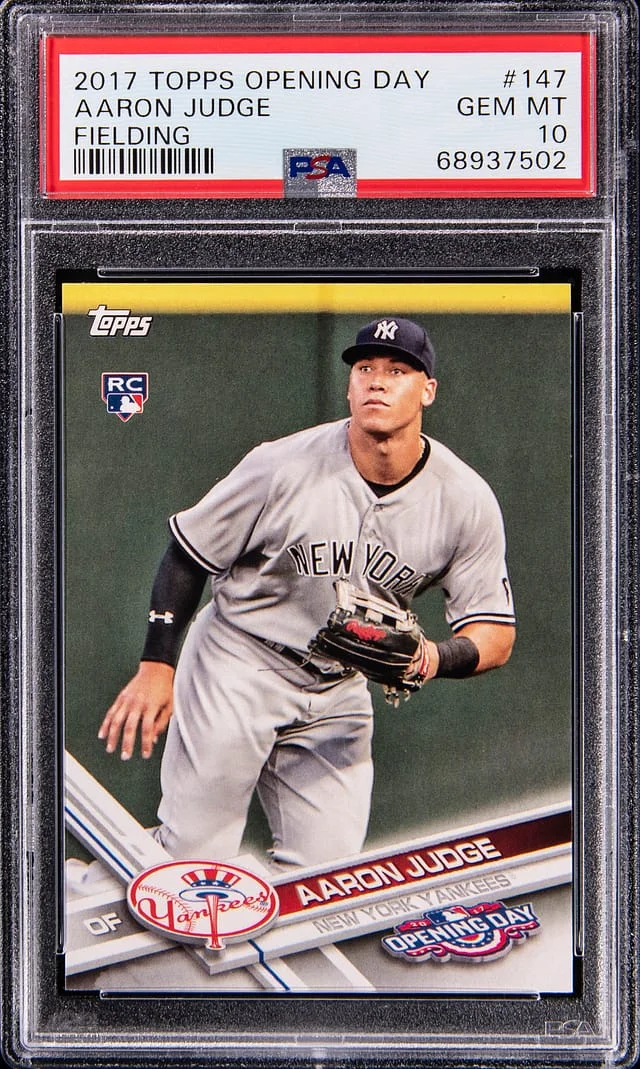 2017 Topps Aaron Judge Opening Day Fielding #147 card image