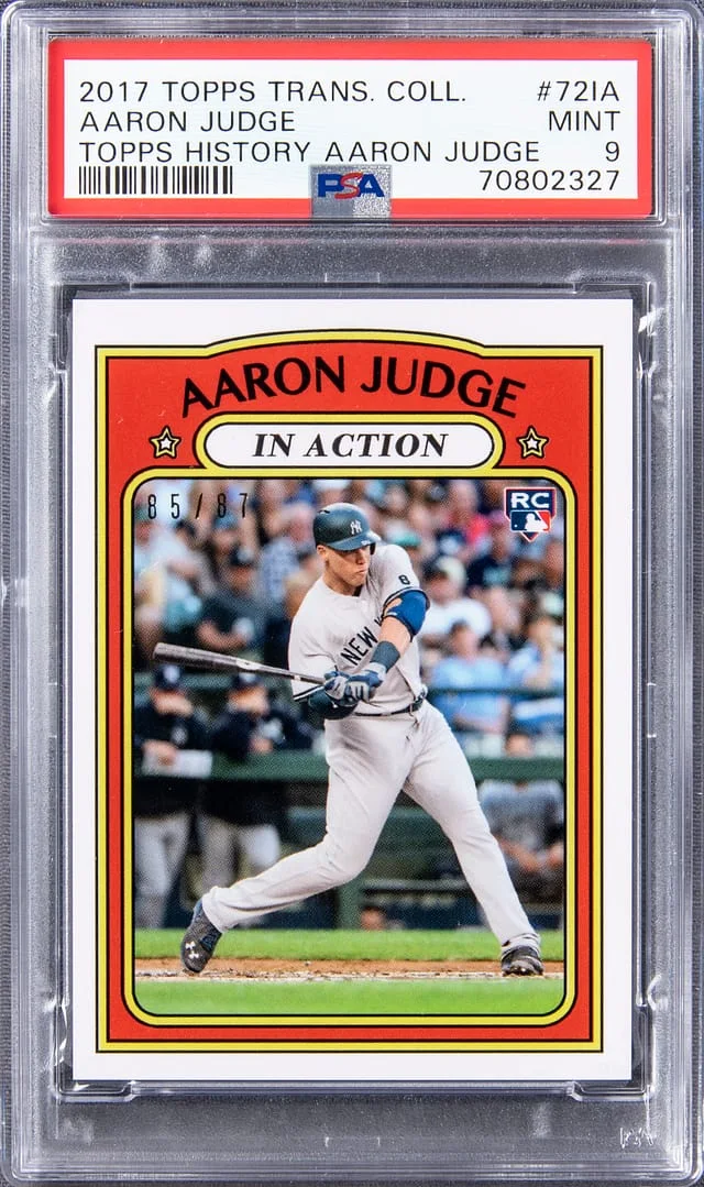 2017 Topps Aaron Judge Transcendent Collection Topps History #AJ-72IA card image