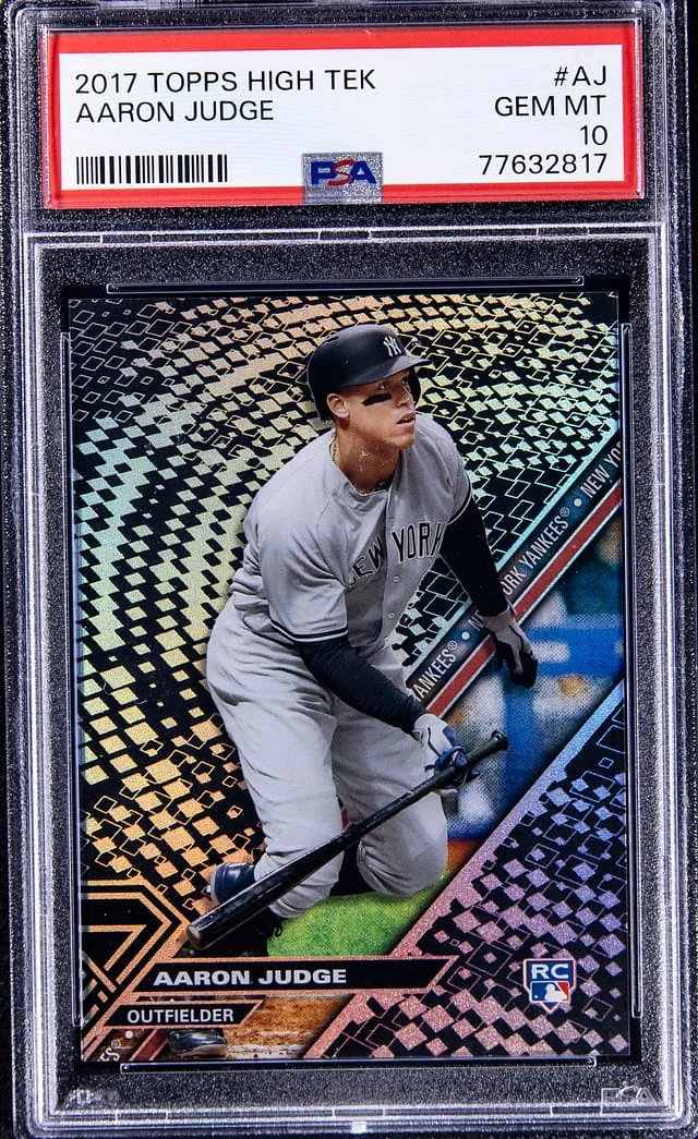 2017 Topps Aaron Judge High Tek #AJ card image
