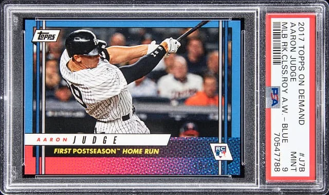2017 Topps Aaron Judge On Demand MLB Class Roy Award Winner #J7B card image