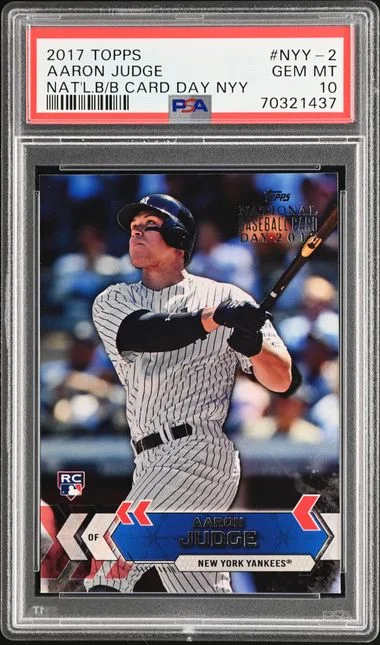 2017 Topps Aaron Judge National Baseball Card Day New York Yankees #NYY-2 card image