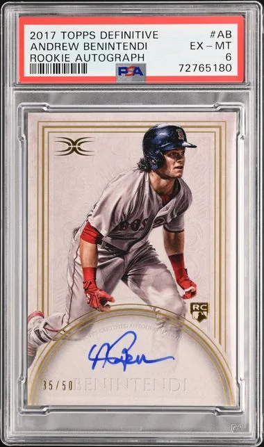 2017 Topps Andrew Benintendi Definitive Autograph #DCRA-AB card image