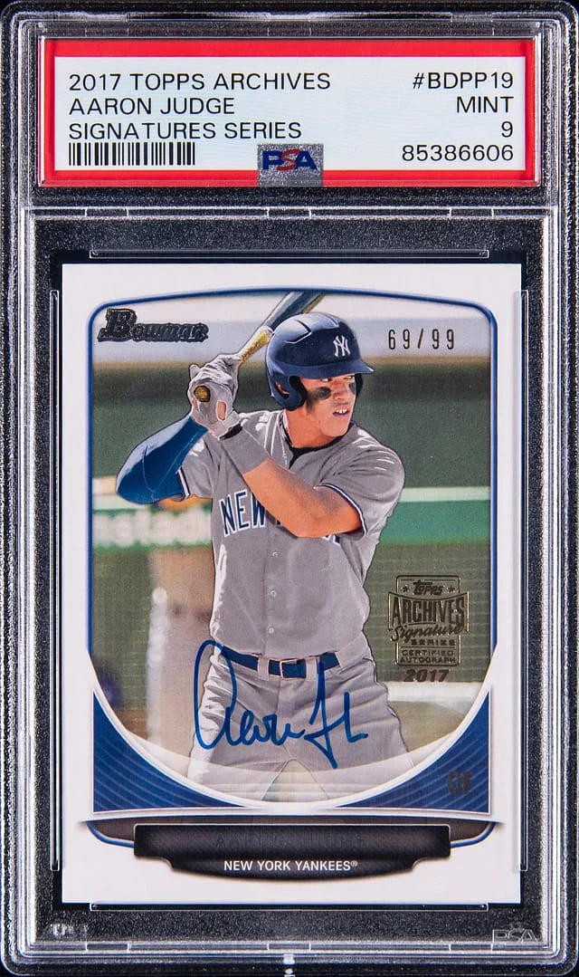 2017 Topps Archives Aaron Judge Signatures Series #BDPP19 card image