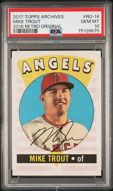 2017 Topps Archives Mike Trout 2016 Retro Original #Ro-14 card image