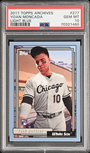 2017 Topps Archives Yoan Moncada Light Blue #277 card image