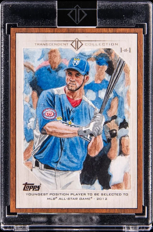 2017 Topps Bryce Harper Artist Transcendent Collection MLB Moments Sketch #MLBM-BH card image
