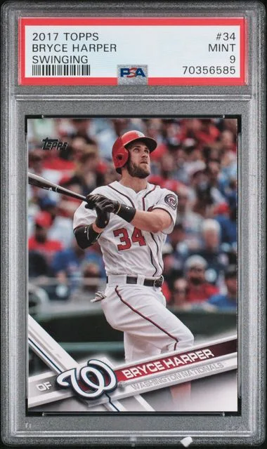 2017 Topps Bryce Harper, Swinging #34 card image