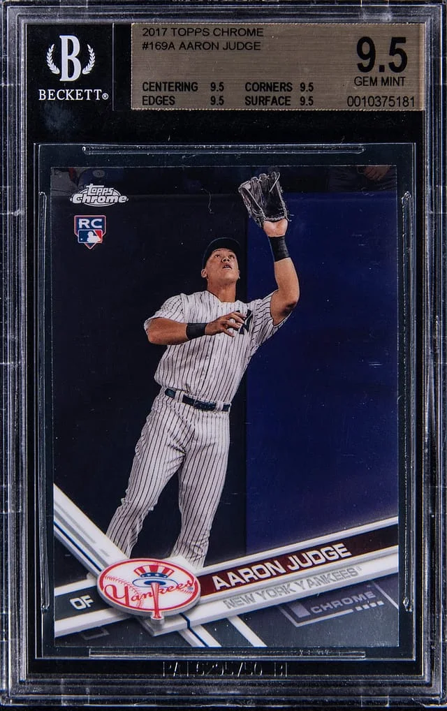 2017 Topps Chrome Aaron Judge #169A card image