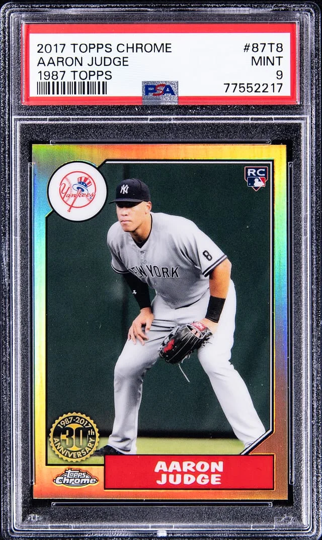 2017 Topps Chrome Aaron Judge 1987 #87T8 card image
