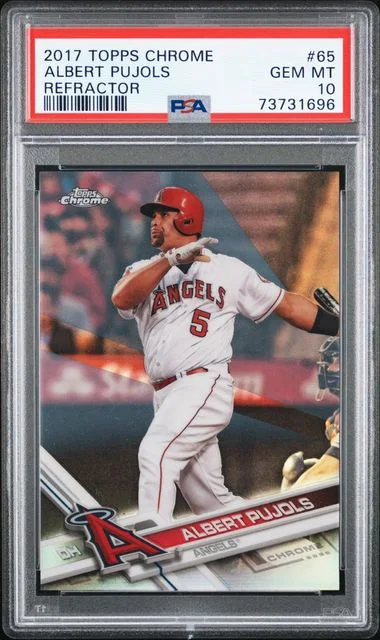 2017 Topps Chrome Albert Pujols Refractor #65 card image
