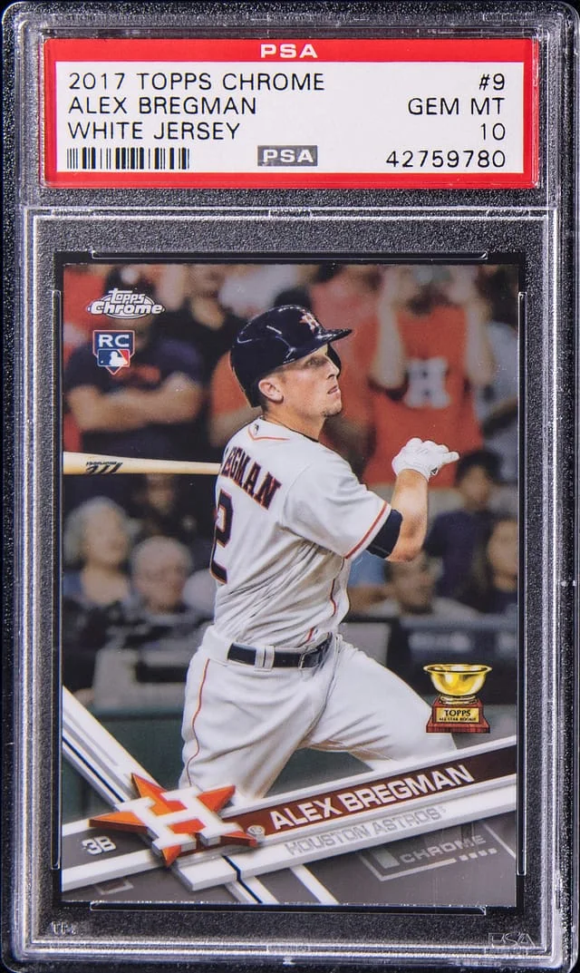 2017 Topps Chrome Alex Bregman, White #9 card image