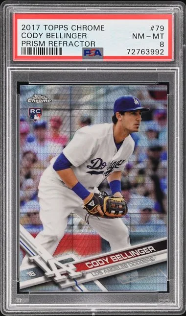 2017 Topps Chrome Cody Bellinger Prism Refractor #79 card image