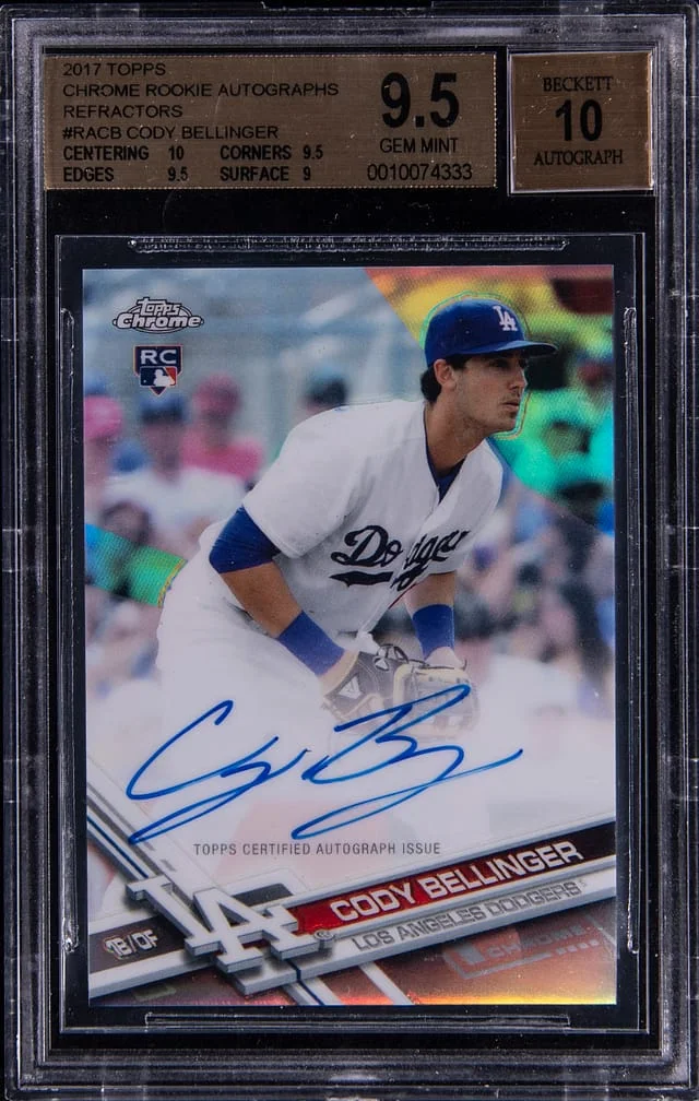 2017 Topps Chrome Cody Bellinger Autograph #RA-CB card image