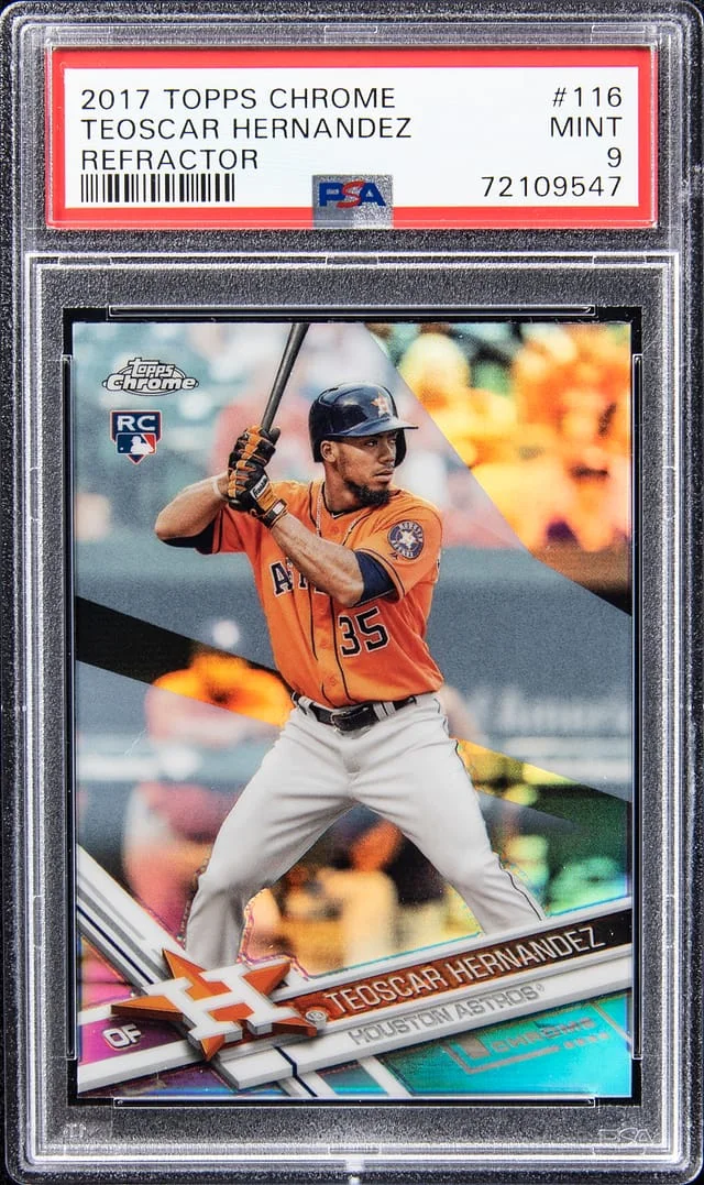 2017 Topps Chrome Teoscar Hernandez Refractor #116 card image