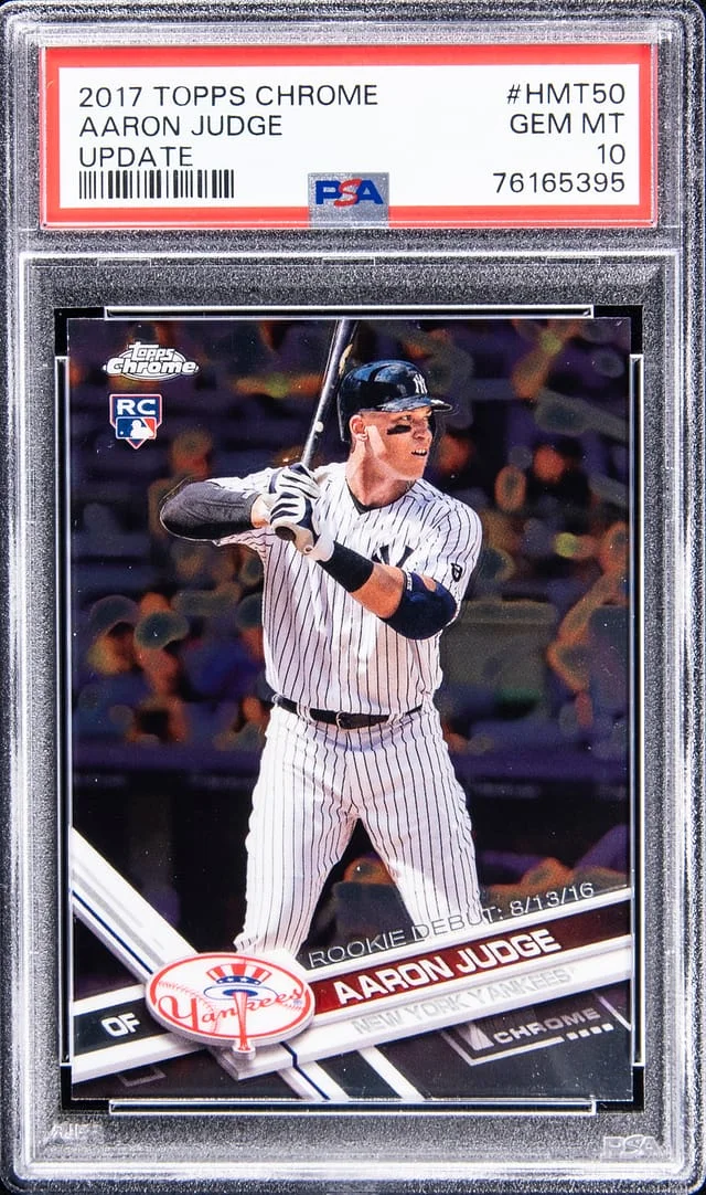 2017 Topps Chrome Update Aaron Judge #HMT50 card image