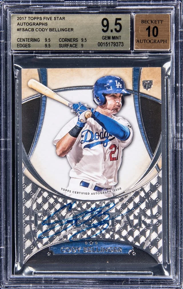 2017 Topps Cody Bellinger Five Star Autograph #FSA-CB card image