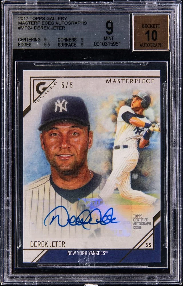 2017 Topps Derek Jeter Gallery Masterpieces Autographs #MP-24 card image