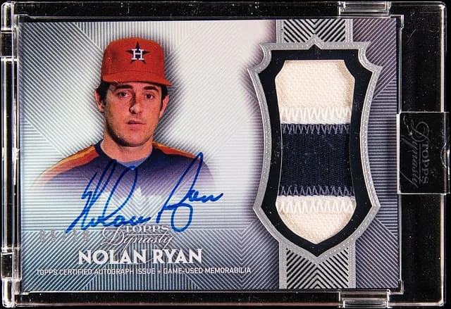 2017 Topps Dynasty Nolan Ryan Autograph Patch #AP-NR5 card image