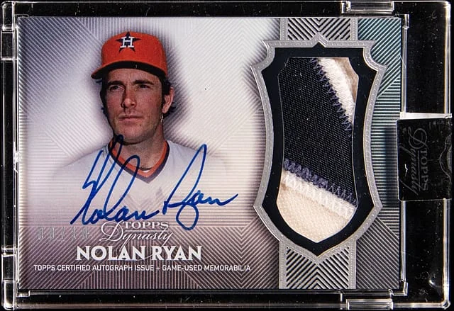 2017 Topps Dynasty Nolan Ryan Dynastic Data Relic #AP-NR6 card image