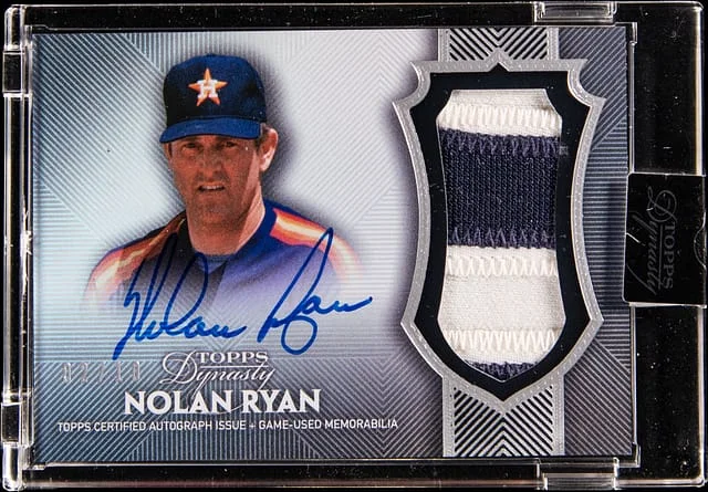 2017 Topps Dynasty Nolan Ryan Autograph Patch #AP-NR8 card image