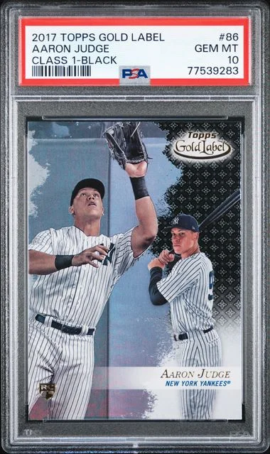 2017 Topps Gold Label 86 Aaron Judge Class #1-Black card image