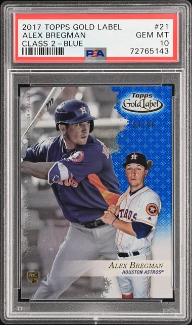 2017 Topps Gold Label Class 2 Alex Bregman Blue #21 card image