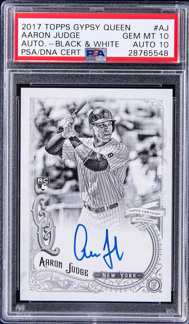 2017 Topps Gypsy Queen Aaron Judge Autograph Missing Nameplate #GQA-AJ card image