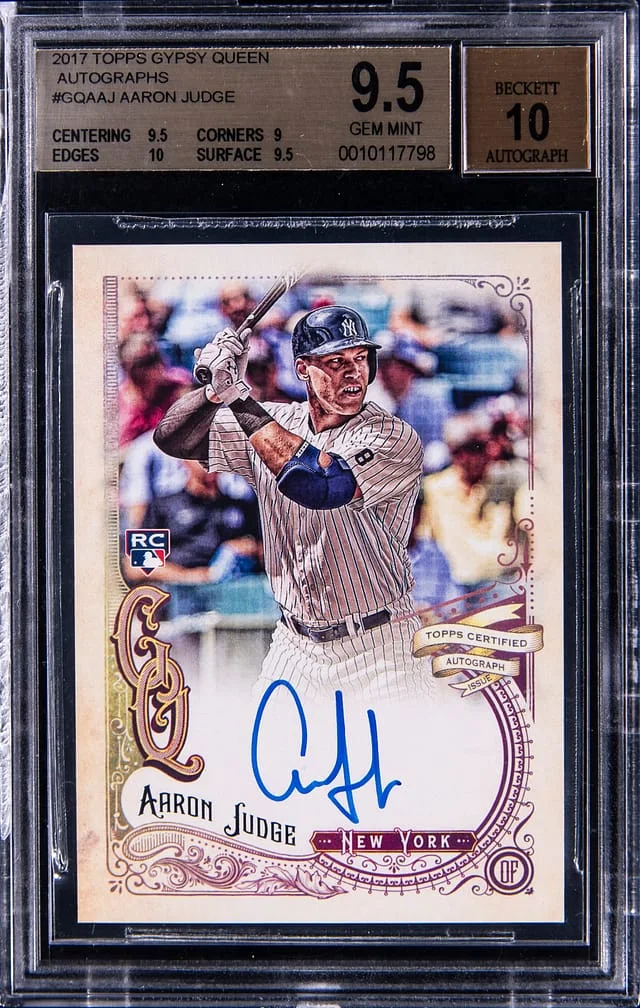 2017 Topps Gypsy Queen Aaron Judge Autograph #GQAAJ card image