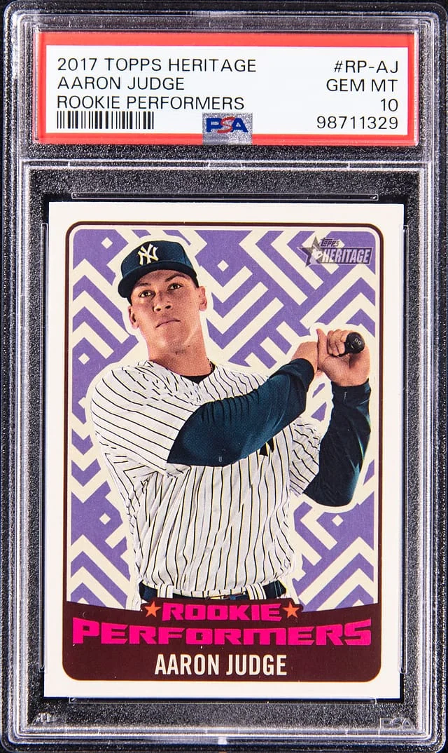 2017 Topps Heritage Aaron Judge Performers #RP-AJ card image