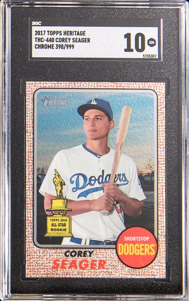 2017 Topps Heritage Chrome Corey Seager #THC-440 card image