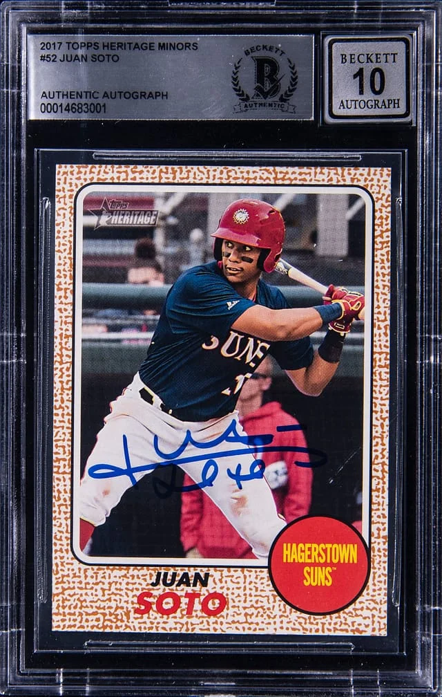 2017 Topps Heritage Juan Soto Minors #52 card image