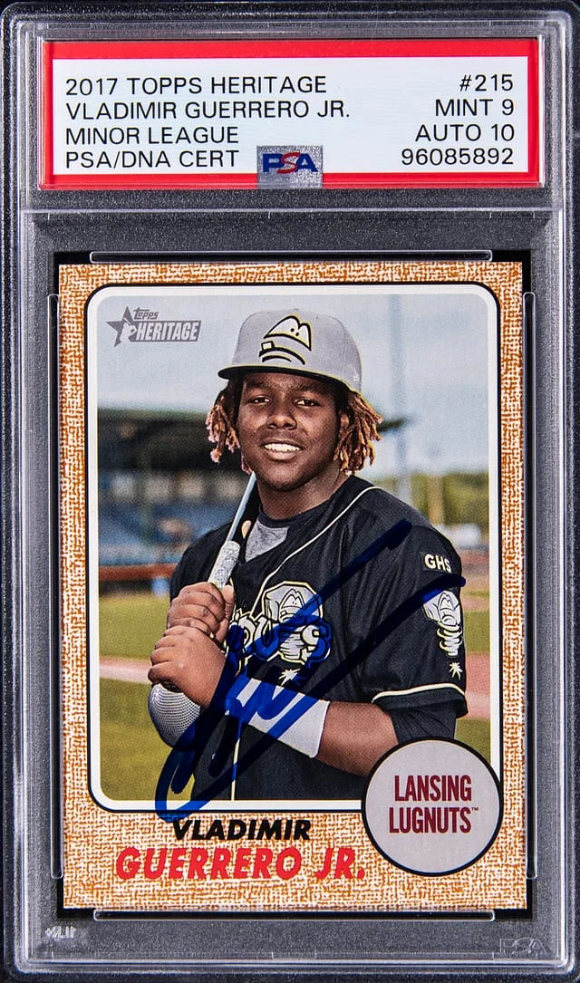 2017 Topps Heritage Minor League Vladimir Guerrero Jr. #215 card image