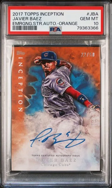 2017 Topps Javier Baez Inception Emerging Star Autographs #JBA card image