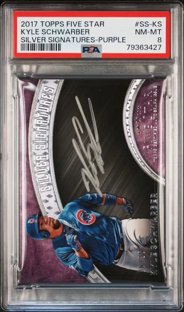 2017 Topps Kyle Schwarber Five Star Silver Signatures #SS-KS card image