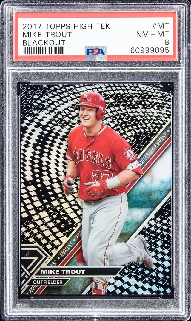 2017 Topps Mike Trout High Tek Blackout #HT-MT card image