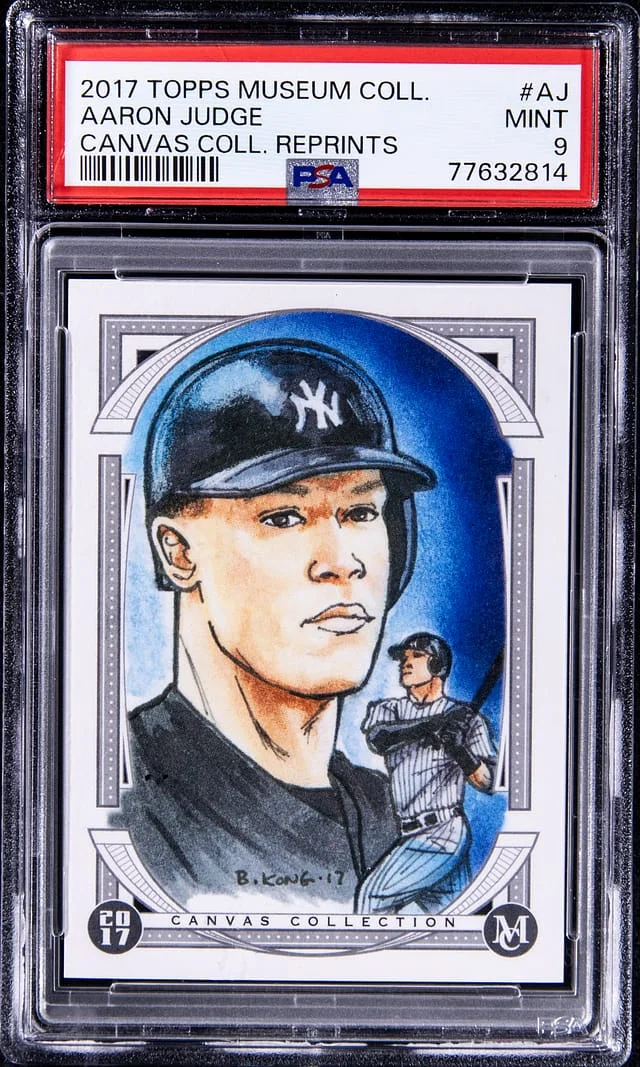 2017 Topps Museum Collection Aaron Judge Canvas Reprints #AJ card image