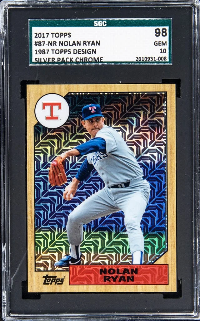 2017 Topps Nolan Ryan 1987 Design Silver Pack Chrome #87-NR card image