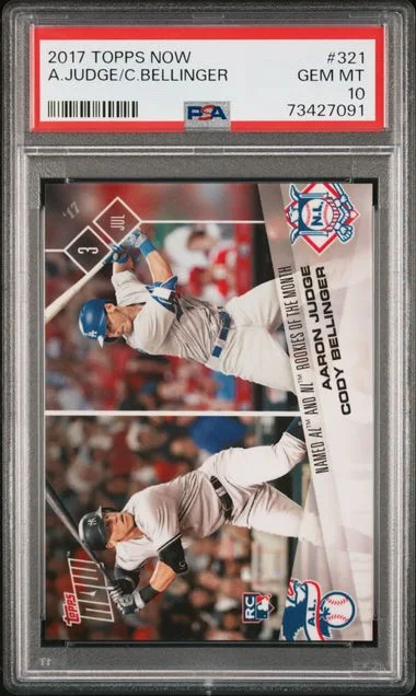2017 Topps Now Aaron Judge /Cody Bellinger #321 card image