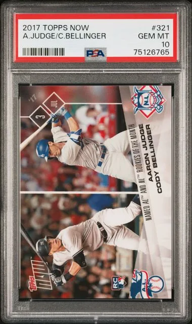 2017 Topps Now Aaron Judge/Cody Bellinger #321 card image