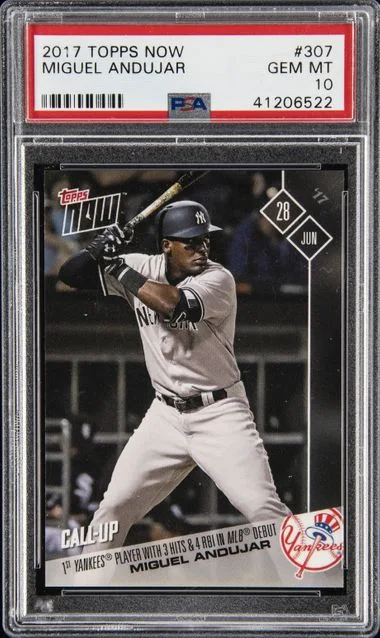 2017 Topps Now Miguel Andujar #307 card image